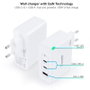 Tooq Cargador de Pared 100W con 2 Puertos USB-C PD y 1 Puerto USB-A QC